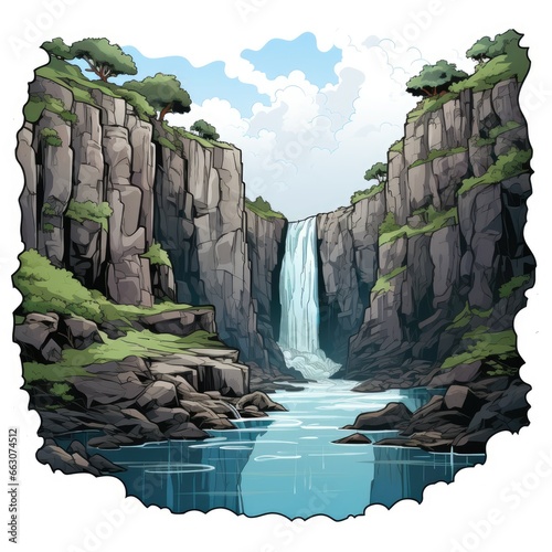 Soft murmur of a distant waterfall