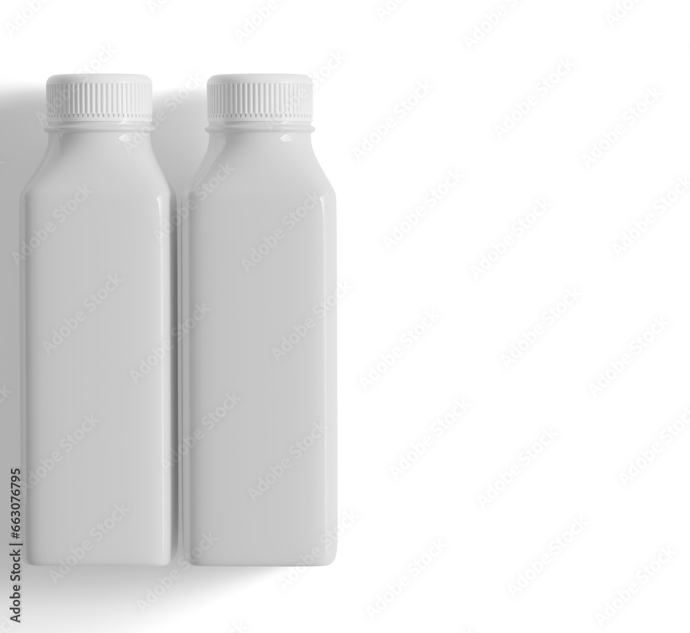 Plastic bottle white color and solid texture rendering 3D Illustration Plastic bottle white color and solid texture rendering 3D Illustration