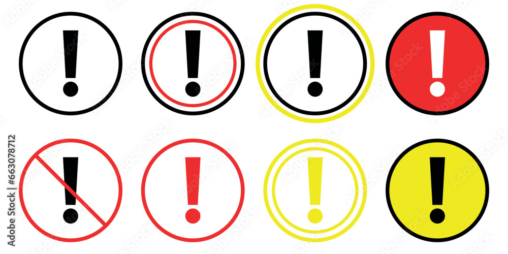 exclamation mark with circle line exclamation mark with circle line