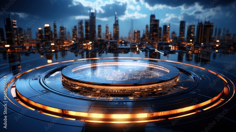 Fototapeta premium Technology Futuristic Background , Background Image,Desktop Wallpaper Backgrounds, Hd