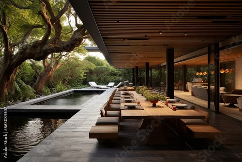 Design an indoor-outdoor living space for a seamless connection with nature