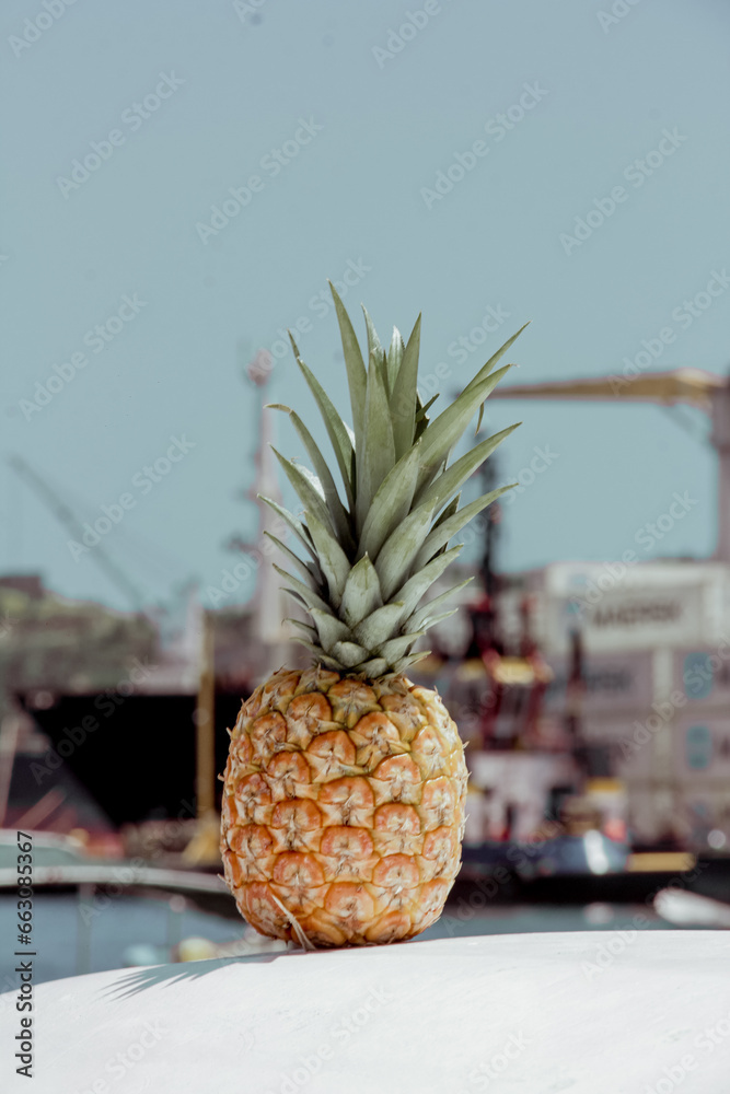 Deliciosa piña entera, profundidad de campo, piña completa Stock Photo ...