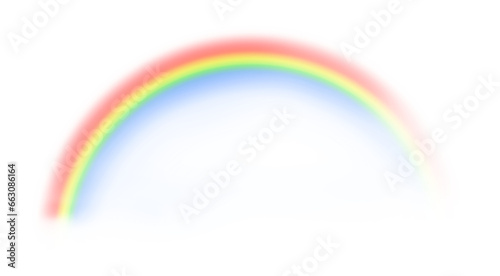 Graphic rainbow with transparent background.
