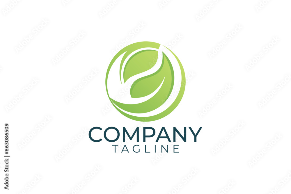 Nature green logo and vector template Nature green logo and vector template