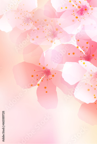 桜　和柄　水彩　背景