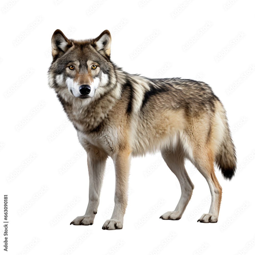 Fototapeta premium wolf isolated on transparent background