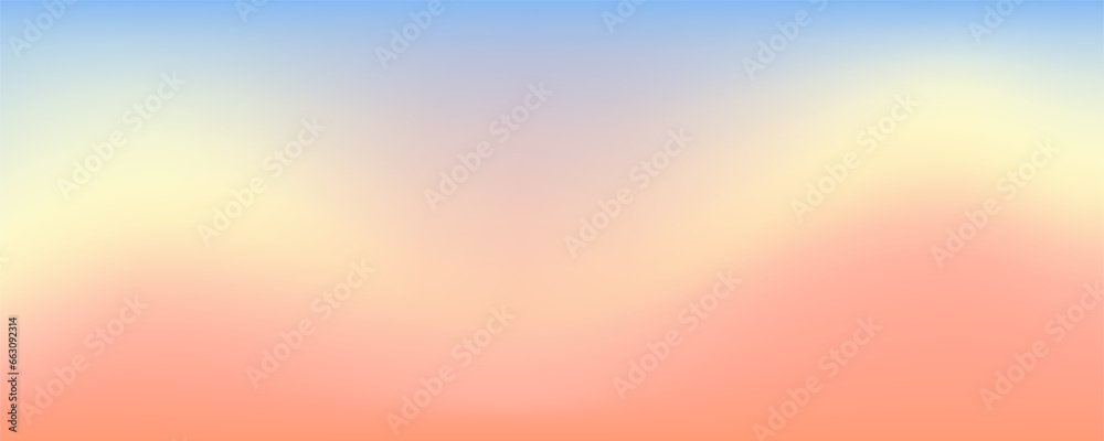 Pink sky background. Pastel abstract purple gradient sunset. Watercolor winter cold wallpaper. Vector blurred landscape.