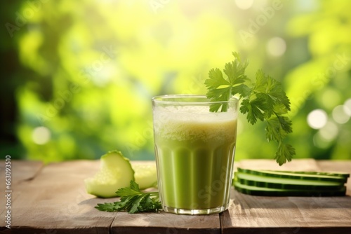 Celery juice background