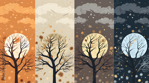 landscape with trees