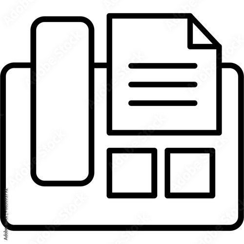 Fax Machine Icon