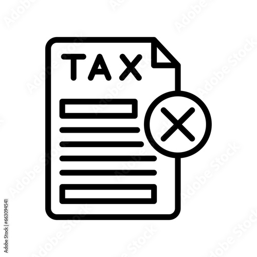 Tax Free icon in vector. Illustration