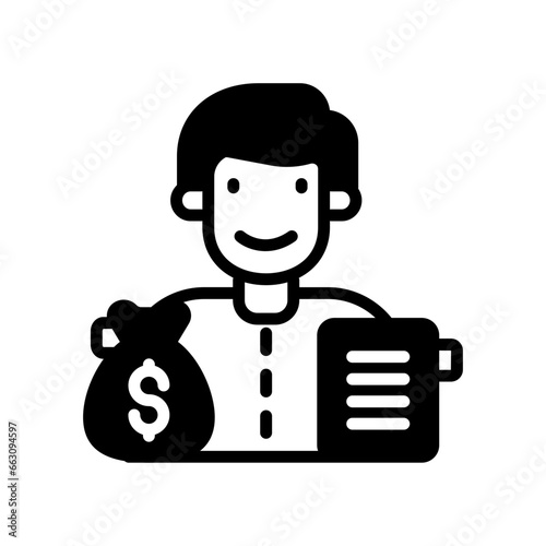 Loan icon in vector. Illustration
