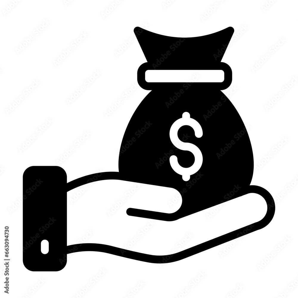 Salary icon in vector. Illustration Salary icon in vector. Illustration