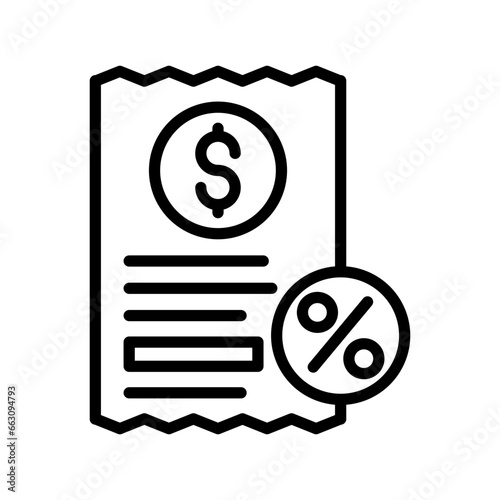 Ticket icon in vector. Illustration