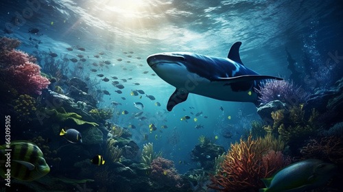 魚、クジラ、イルカなどの海洋生物の写真 © 大樹 菅