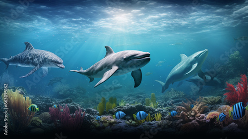 魚、クジラ、イルカなどの海洋生物の写真 © 大樹 菅
