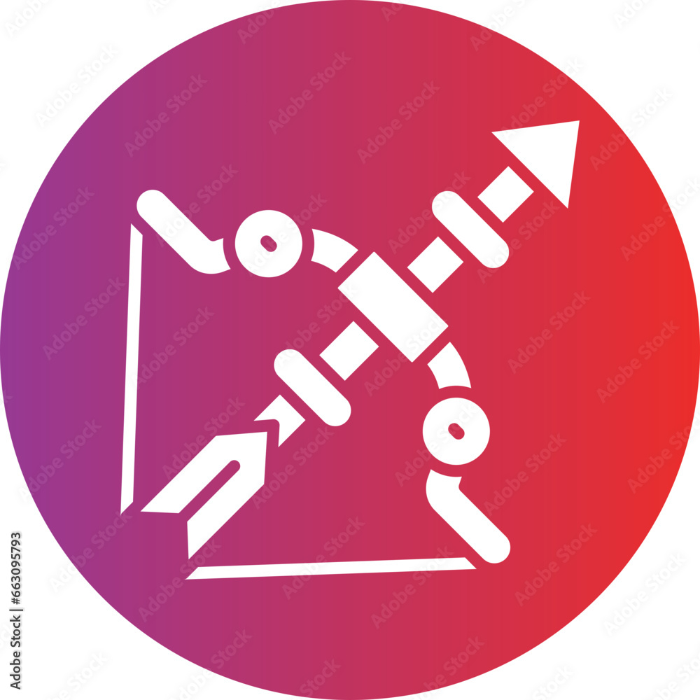 Vector Design Archery Icon Style Vector Design Archery Icon Style