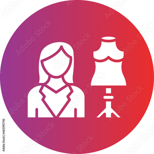 Vector Design Fashion Designer Icon Style