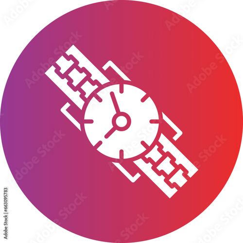 Vector Design Wristwatch Icon Style
