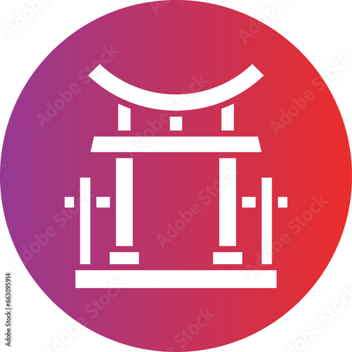 Vector Design Torii Gate Icon Style