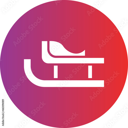 Vector Design Sled Icon Style