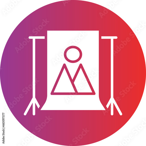 Vector Design Camera Backdrop Icon Style