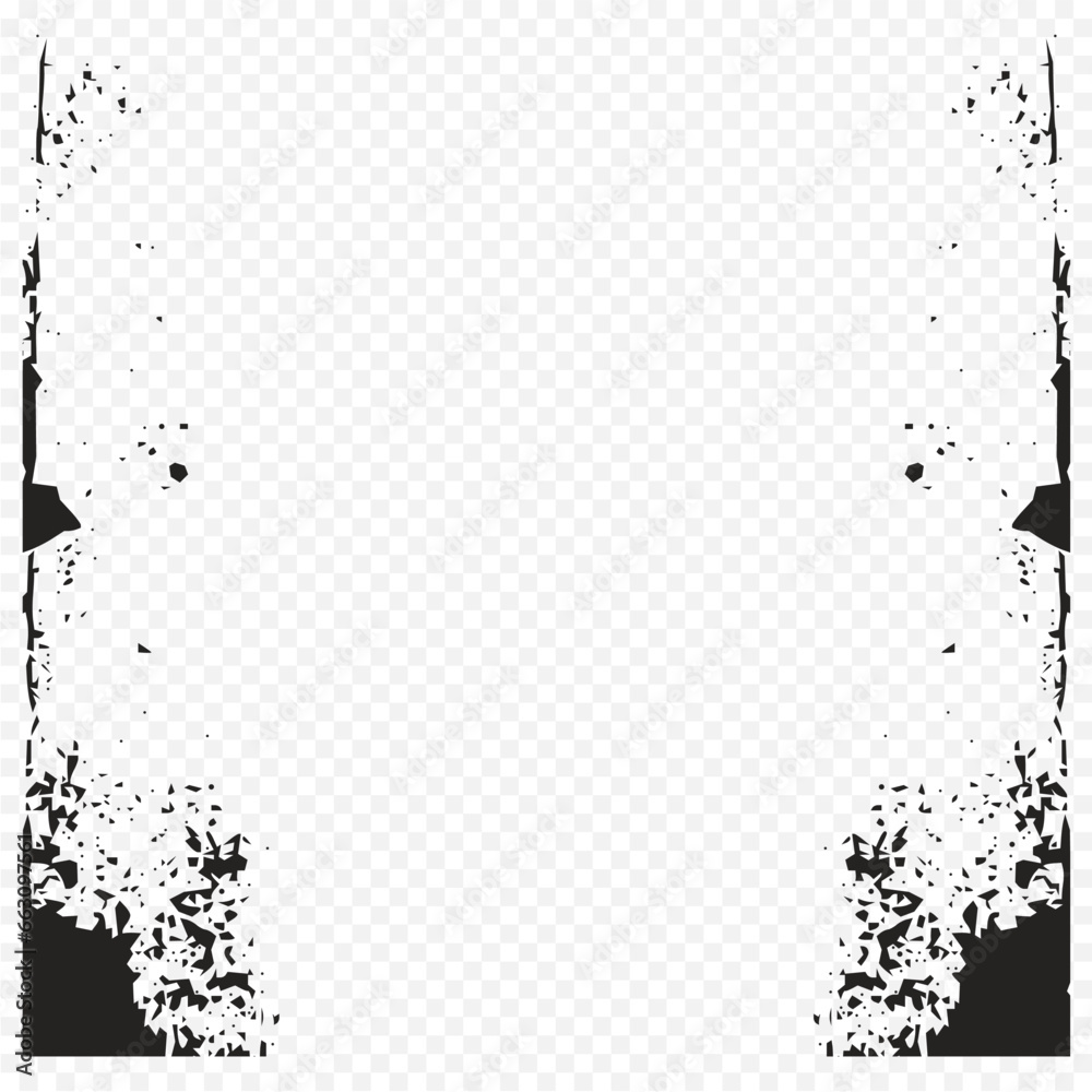 black and white frame grunge theme
