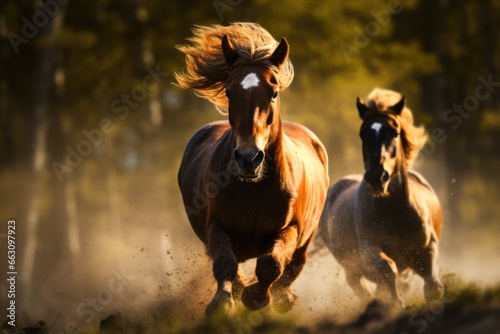 Horses background