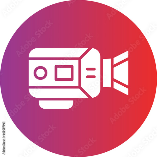 Vector Design Video Camera Icon Style