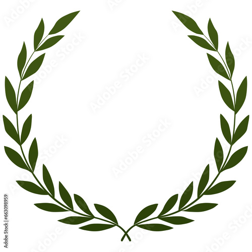 green laurel awards vector png