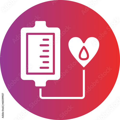 Vector Design Blood Transfusion Icon Style