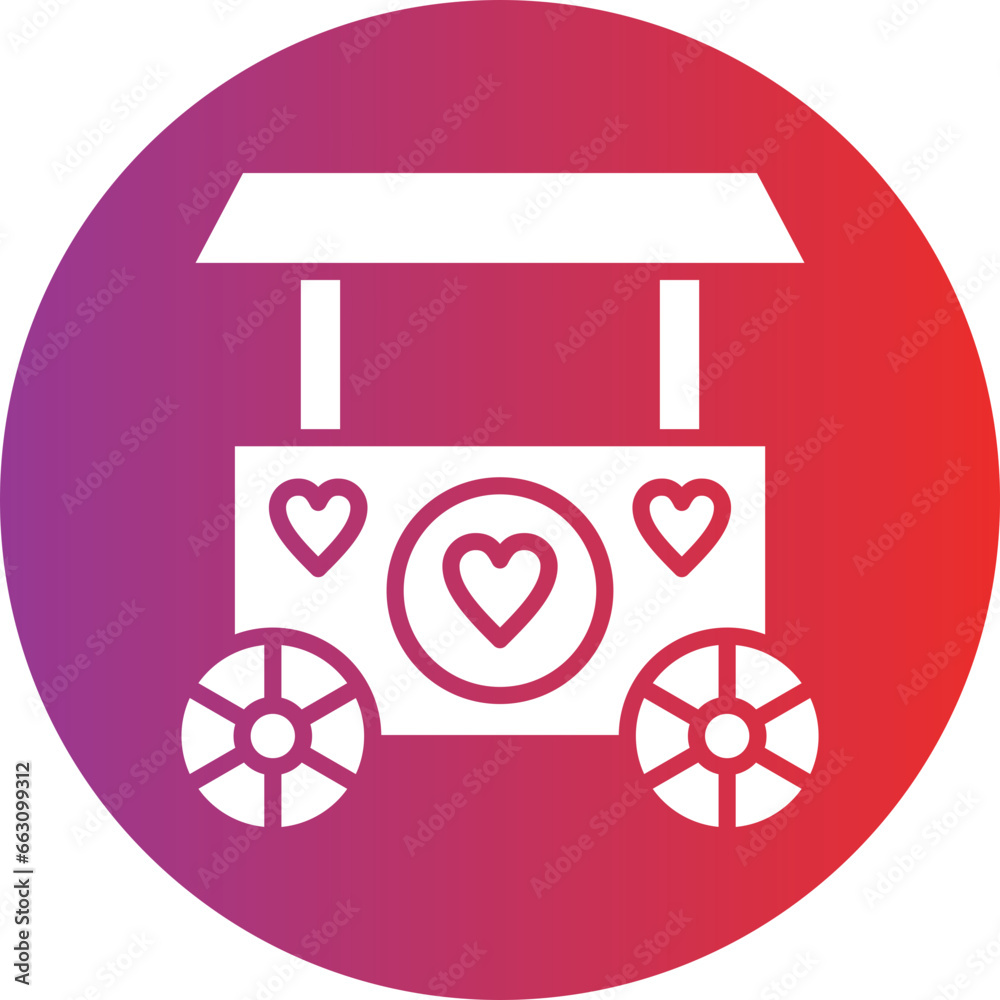 Vector Design Donation Stall Icon Style Vector Design Donation Stall Icon Style
