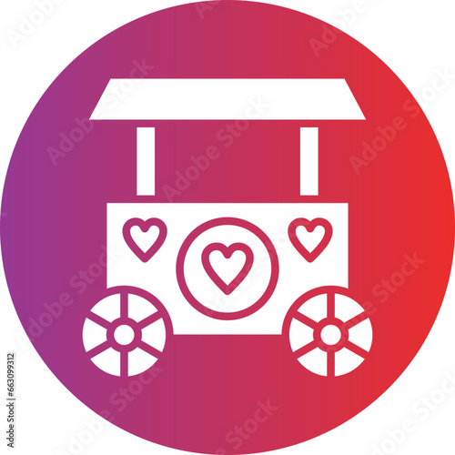 Vector Design Donation Stall Icon Style