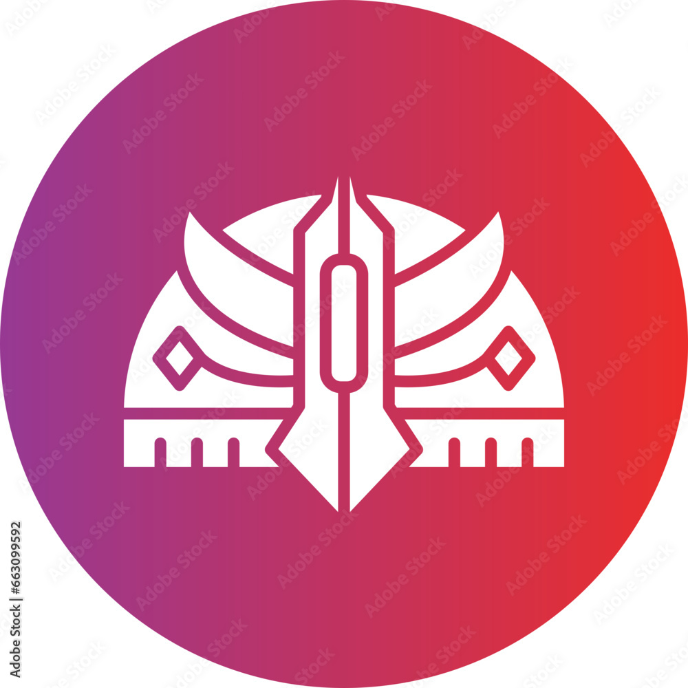 Vector Design Viking Helmet Icon Style