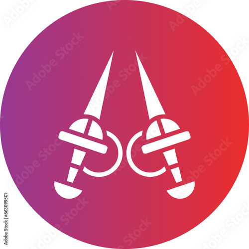 Vector Design Rapier Icon Style