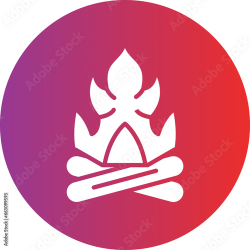 Vector Design Fire Icon Style
