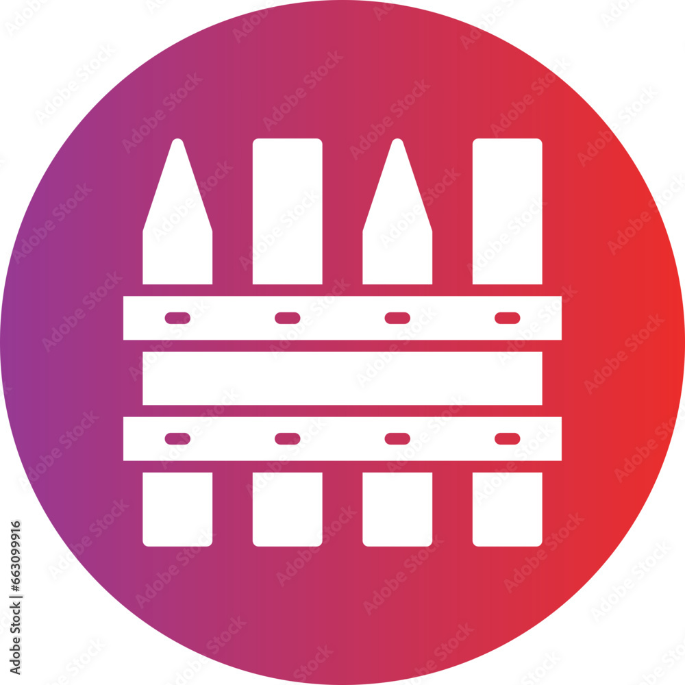 Vector Design Fence Icon Style Vector Design Fence Icon Style