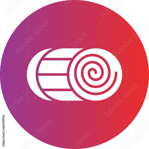 Vector Design Hay Bale Icon Style