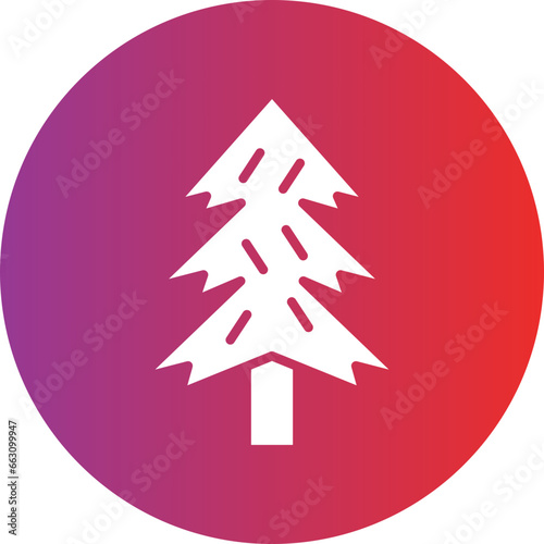 Vector Design Pine Tree Icon Style