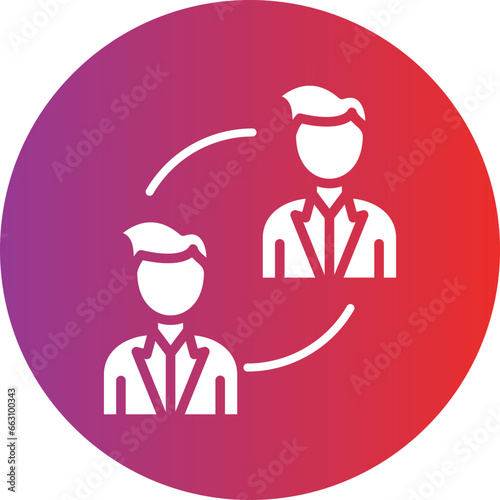 Vector Design P2P Lending Icon Style