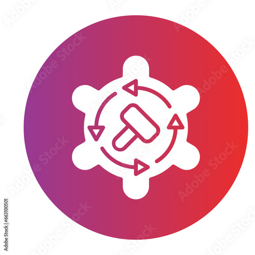 Vector Design Auction By Proxy Icon Style