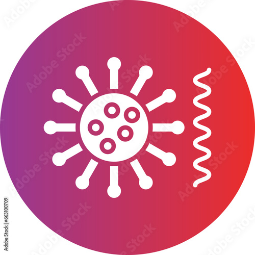 Vector Design Bacteria And Virus Icon Style