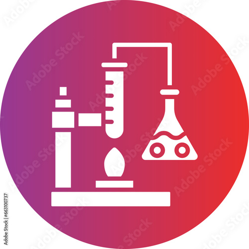 Vector Design Chemistry Experiment Icon Style