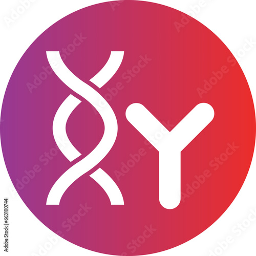 Vector Design Chromosome Icon Style