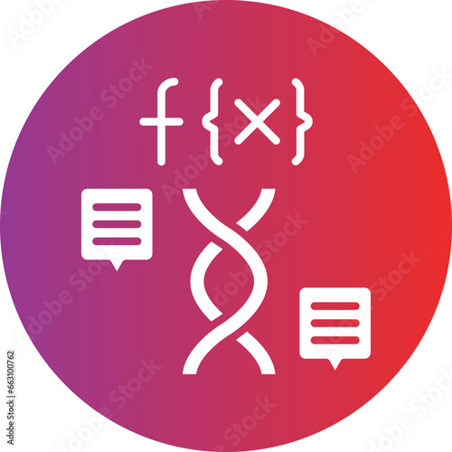 Vector Design Functional Genomics Icon Style