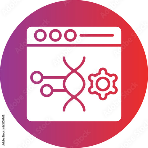 Vector Design Genetic Engineering Icon Style