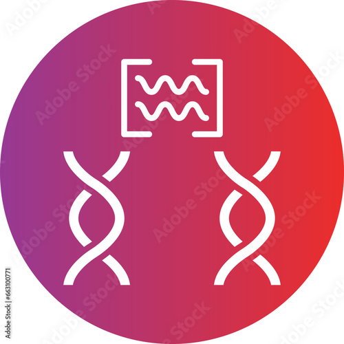 Vector Design Genetic Comparation Icon Style