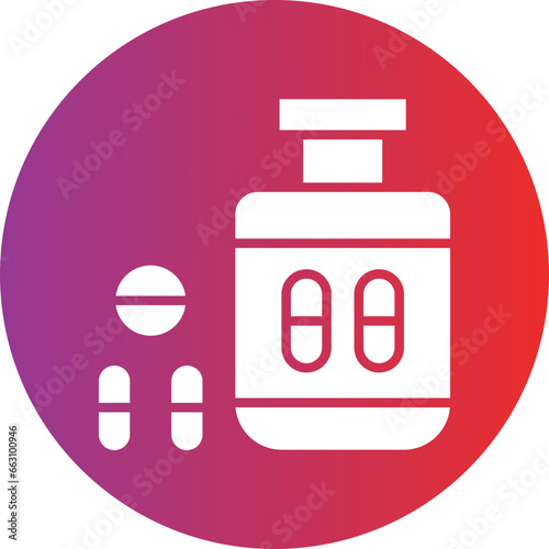 Vector Design Antidepressant Icon Style