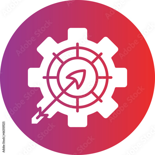 Vector Design Goals Management Icon Style
