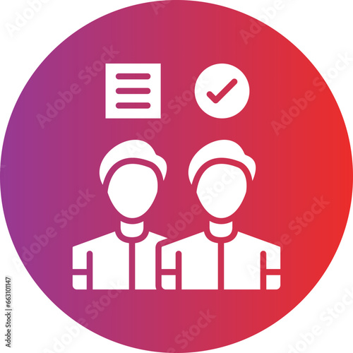 Vector Design Candidate Icon Style